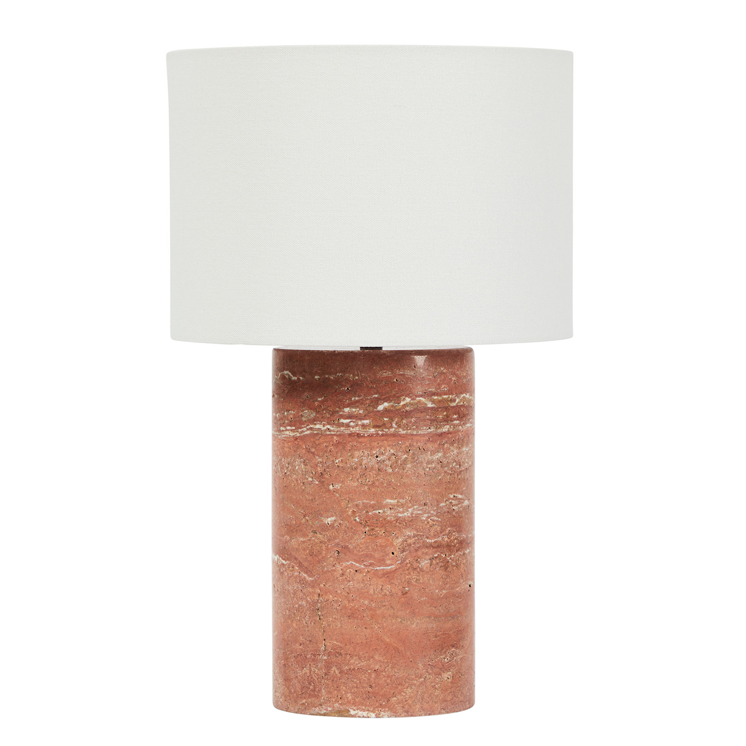 Bonnie Terracotta Linen & Marble Table Lamp