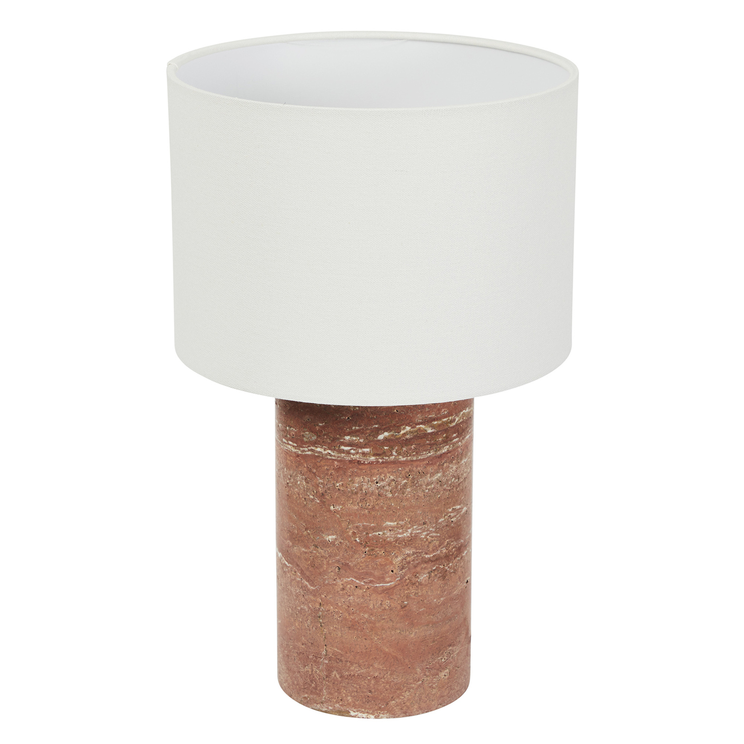 Bonnie Terracotta Linen & Marble Table Lamp