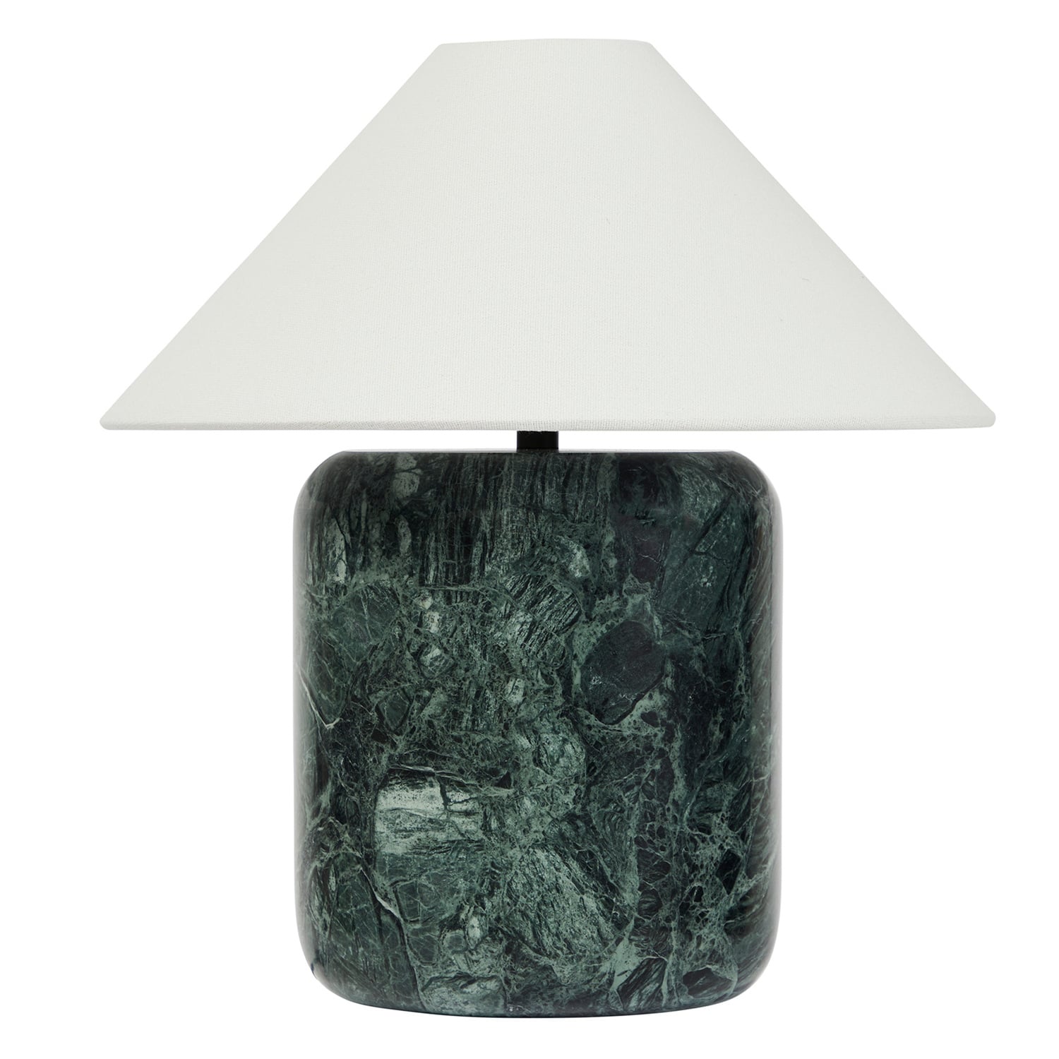 Callie Emerald Linen & Marble Table Lamp