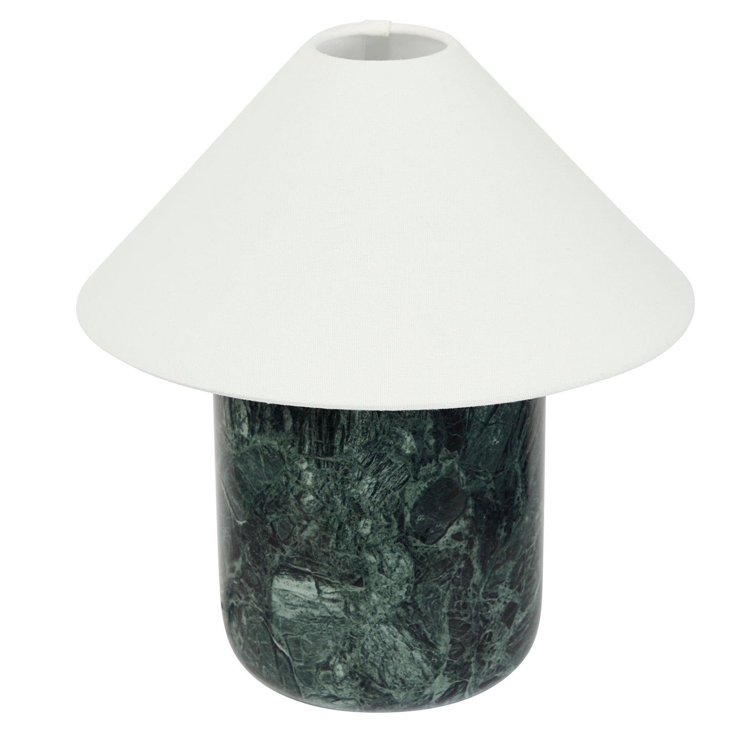 Callie Emerald Linen & Marble Table Lamp