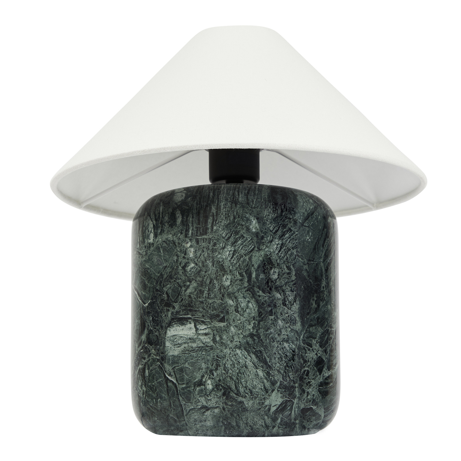 Callie Emerald Linen & Marble Table Lamp
