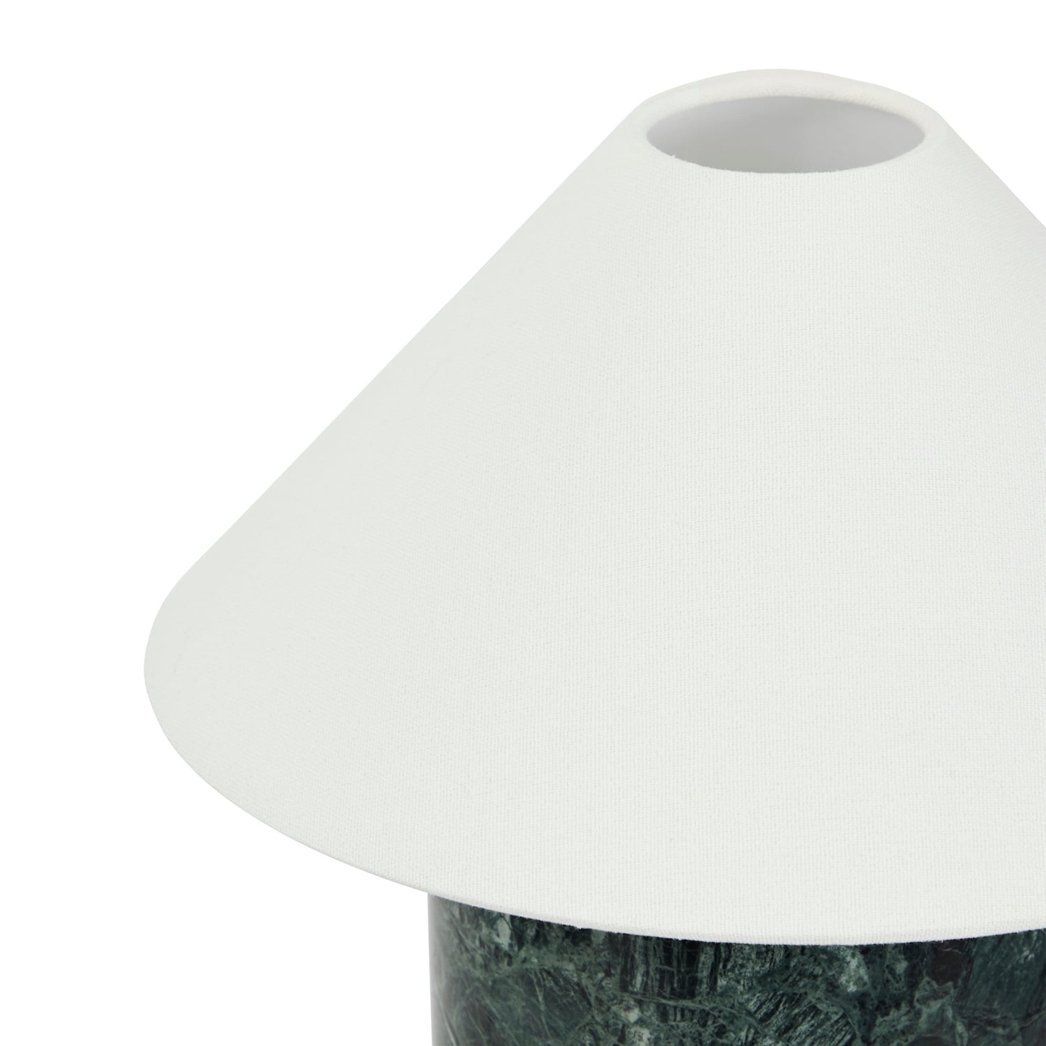 Callie Emerald Linen & Marble Table Lamp