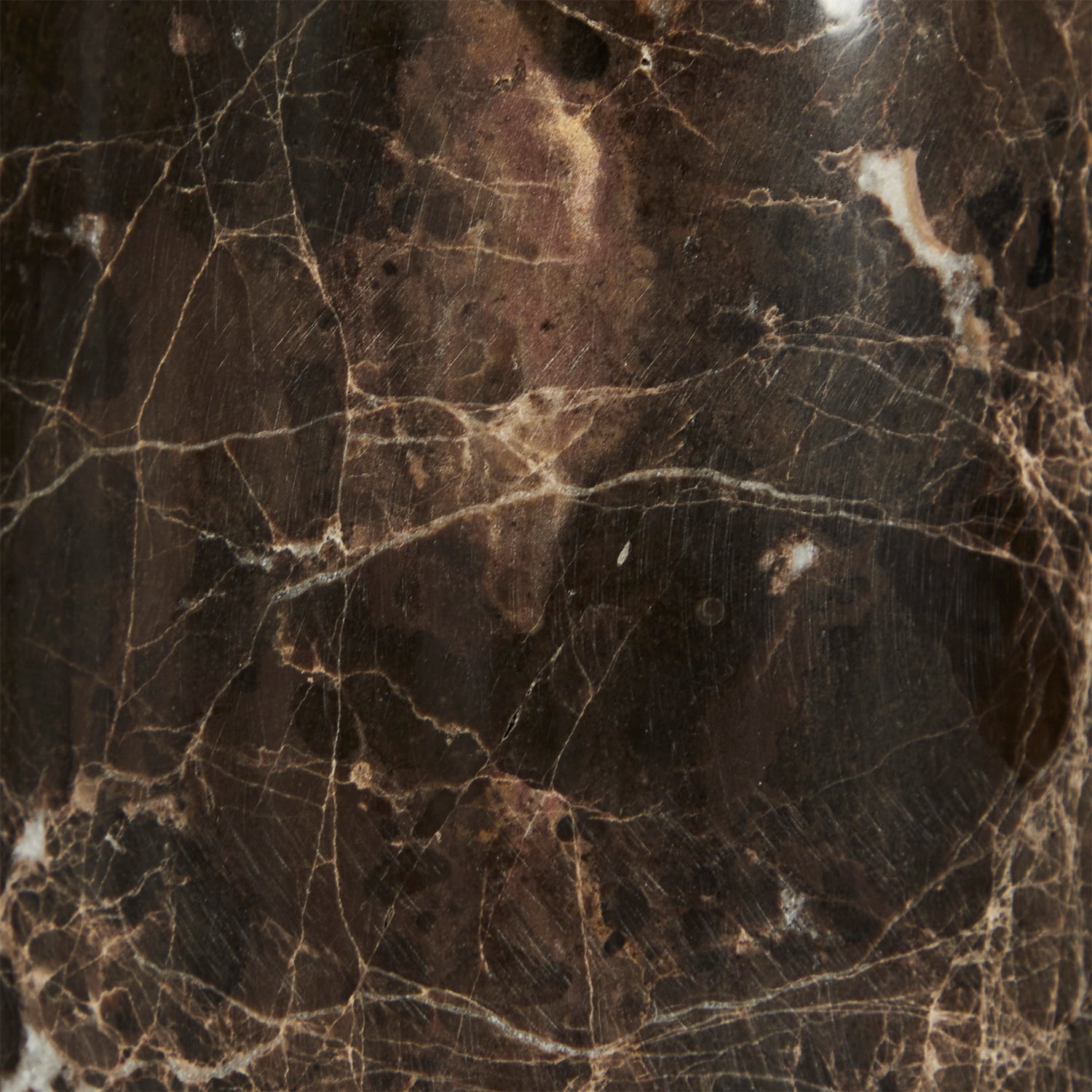 Naomi Cocoa Iron & Marble LED Touch Table Lamp