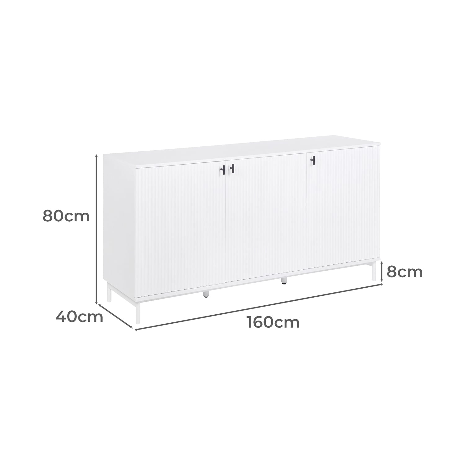 Keola 3 Door Sideboard Buffet
