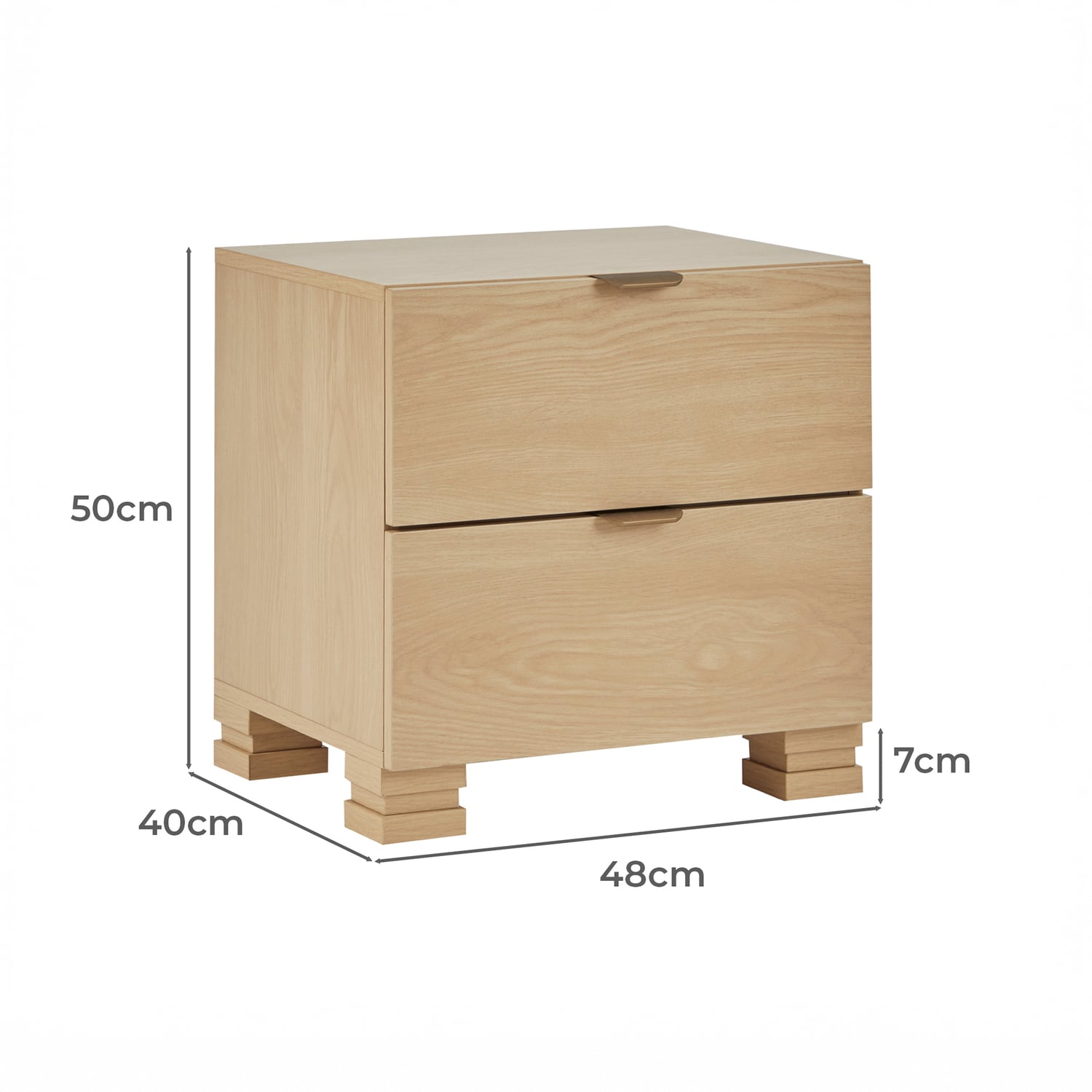 Marco 2 Drawer Bedside Table