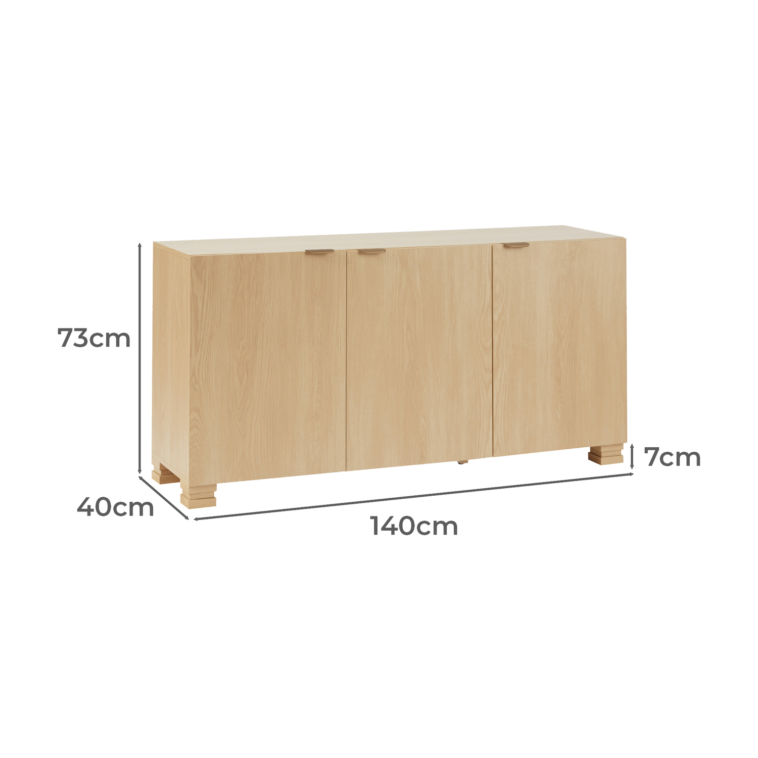 Marco 3 Door Sideboard Buffet
