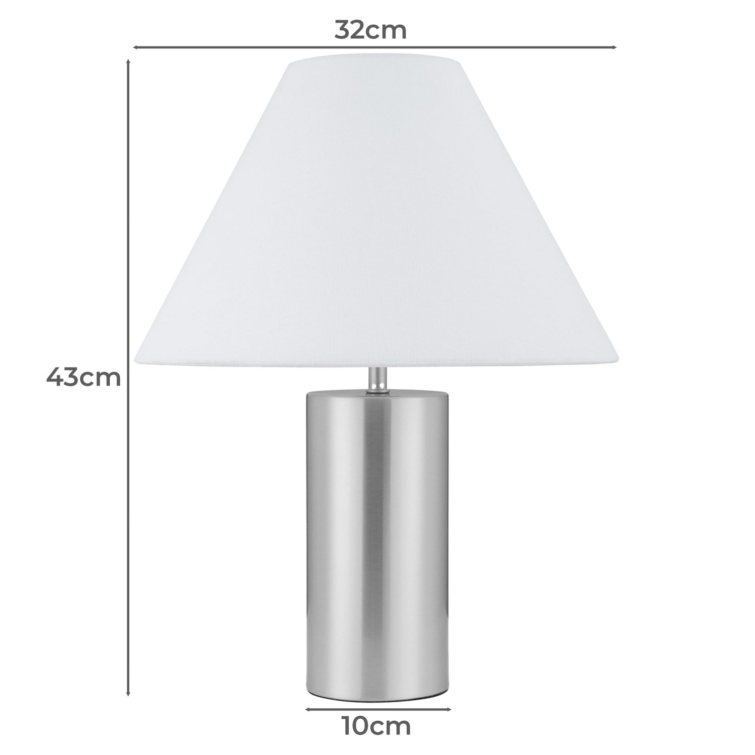 Theodore Iron & Linen Table Lamp