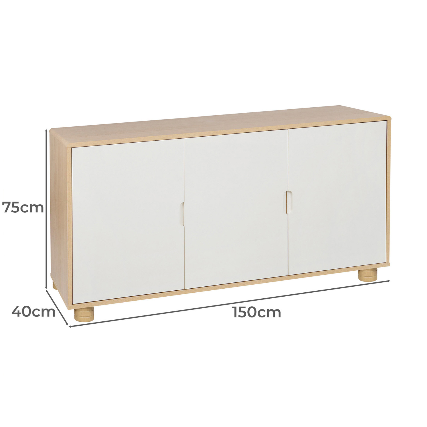 Brooks 3 Door Sideboard Buffet