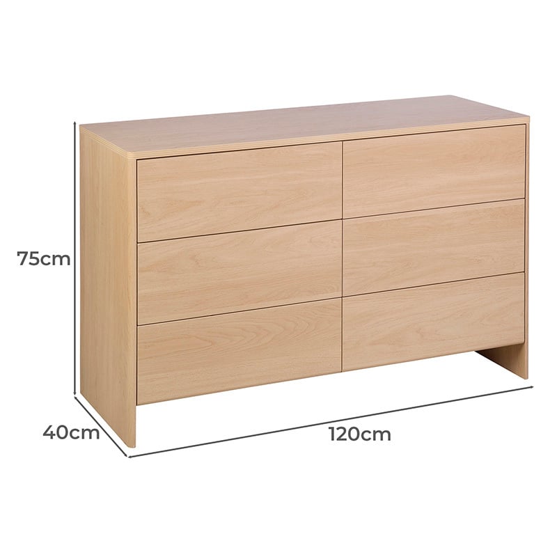 Olivia 6 Drawer Chest