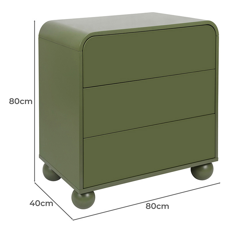Hades 3 Drawer Chest