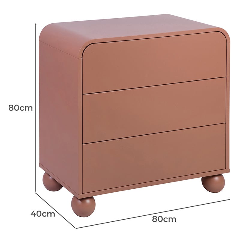 Hades 3 Drawer Chest