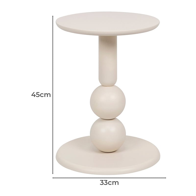 Asher Pine Wood Side Table