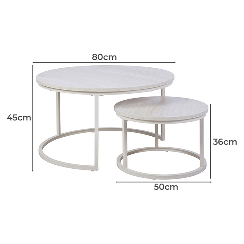 2 Piece Berryl Nesting Coffee Table Set