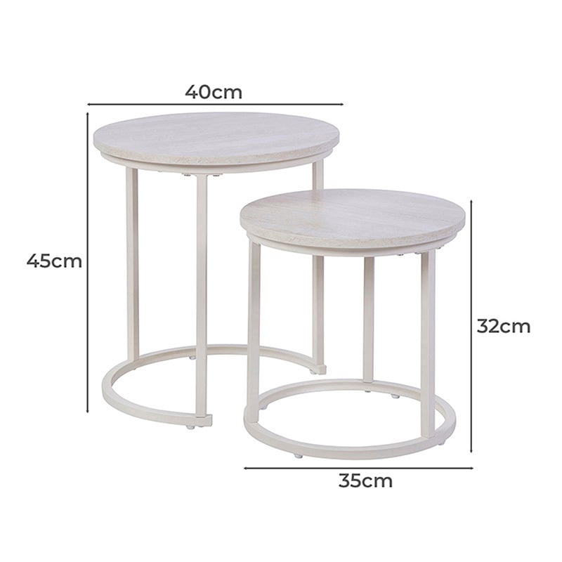 2 Piece Berryl Nesting Side Table Set