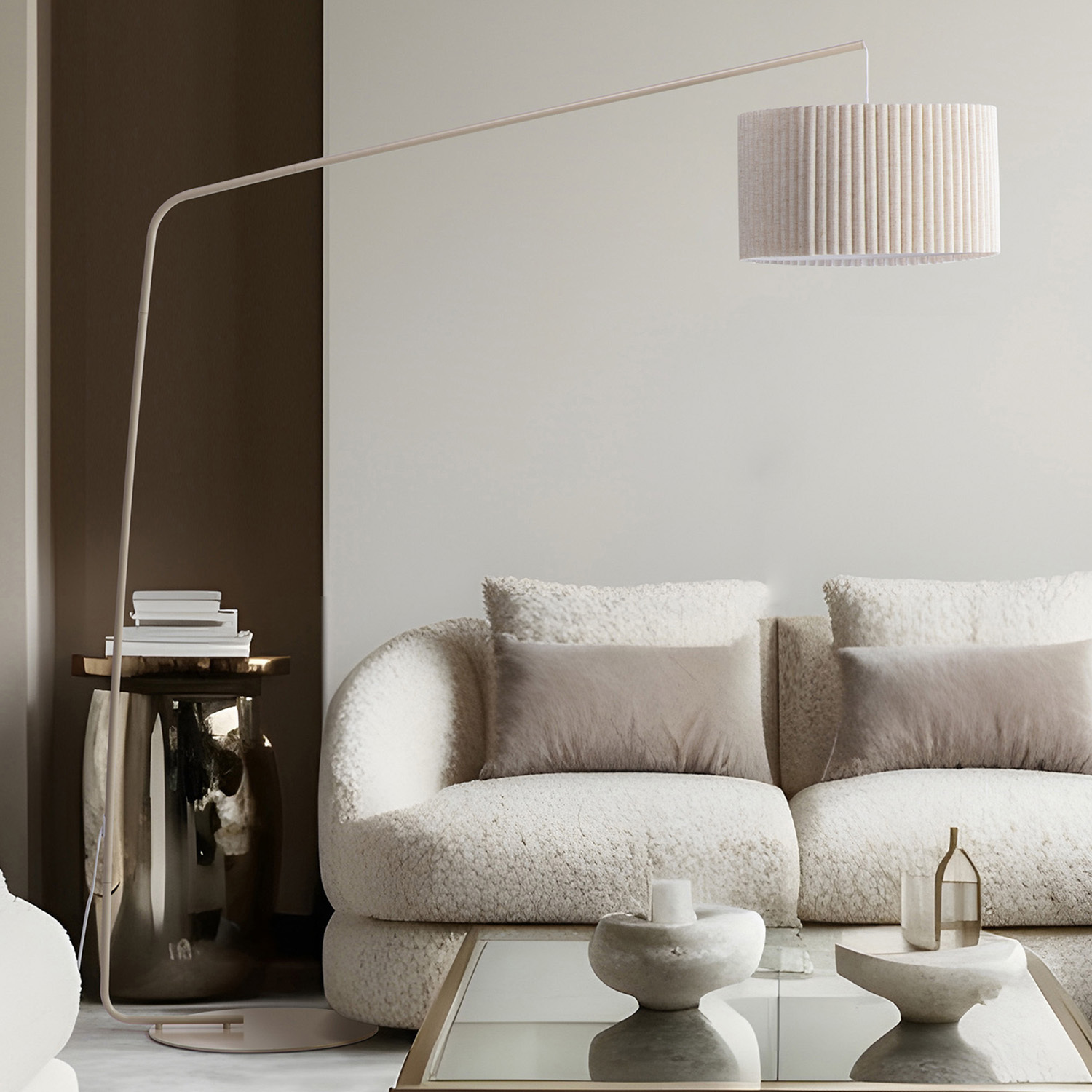 Hollis Iron & Linen Floor Lamp
