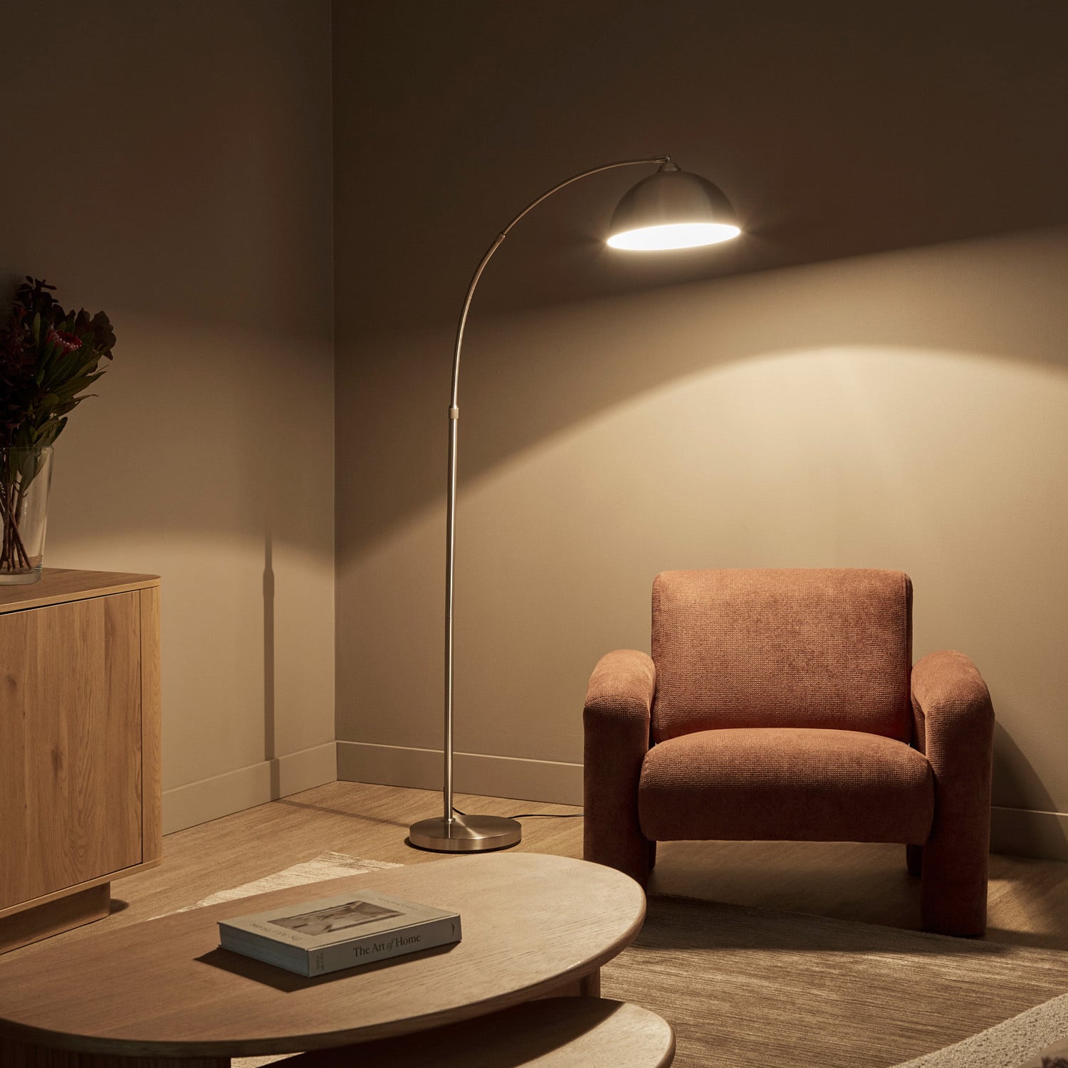 Zaylee Iron Arched Floor Lamp