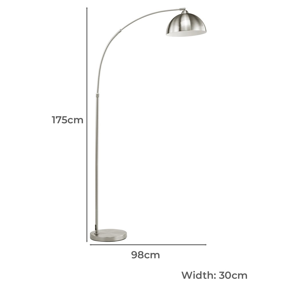 Zaylee Iron Arched Floor Lamp