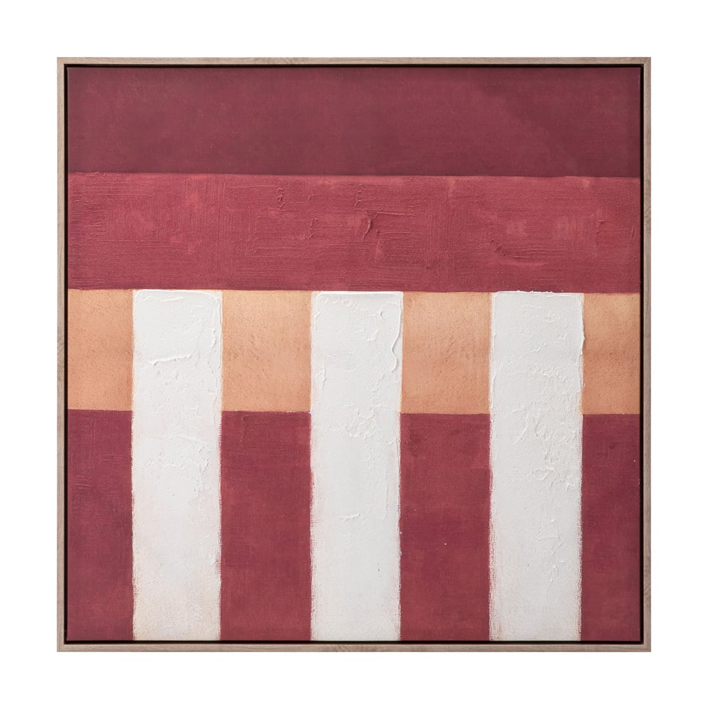 Terracotta Columns Framed Canvas Wall Art