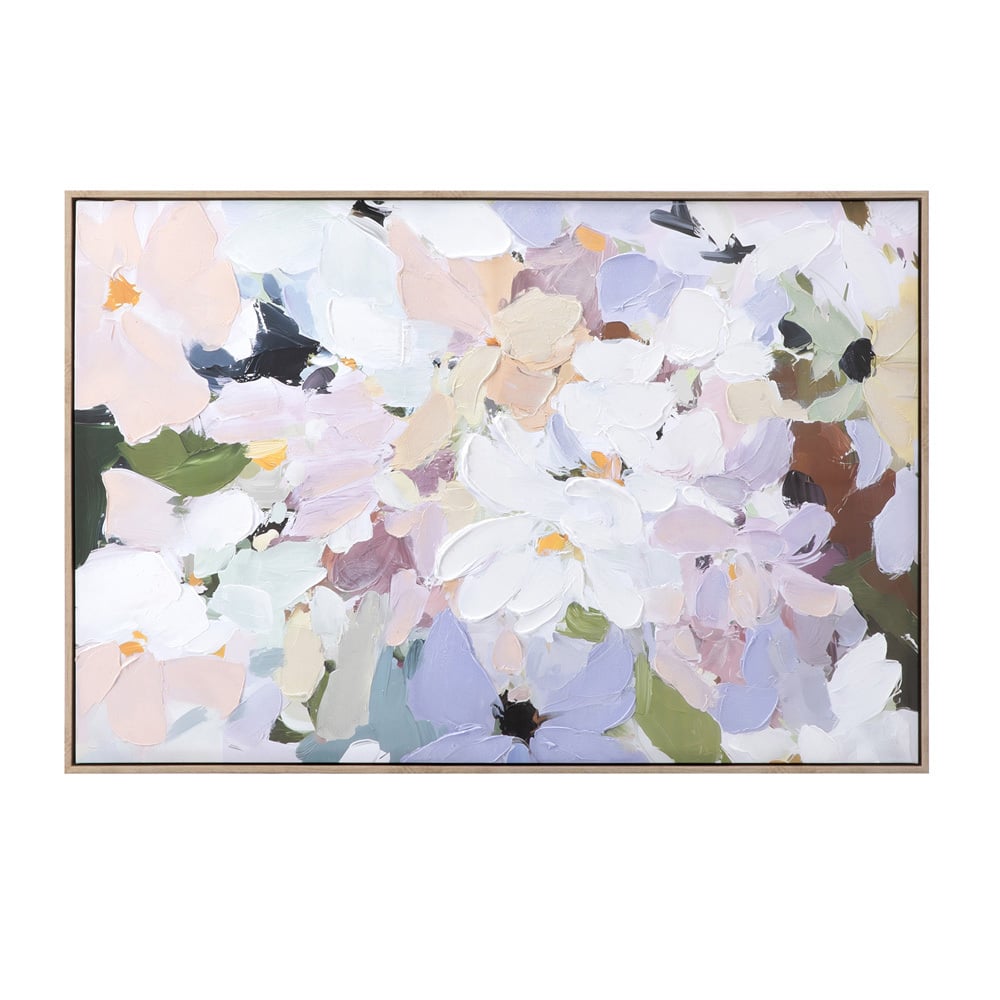 Petal Field Framed Canvas Wall Art