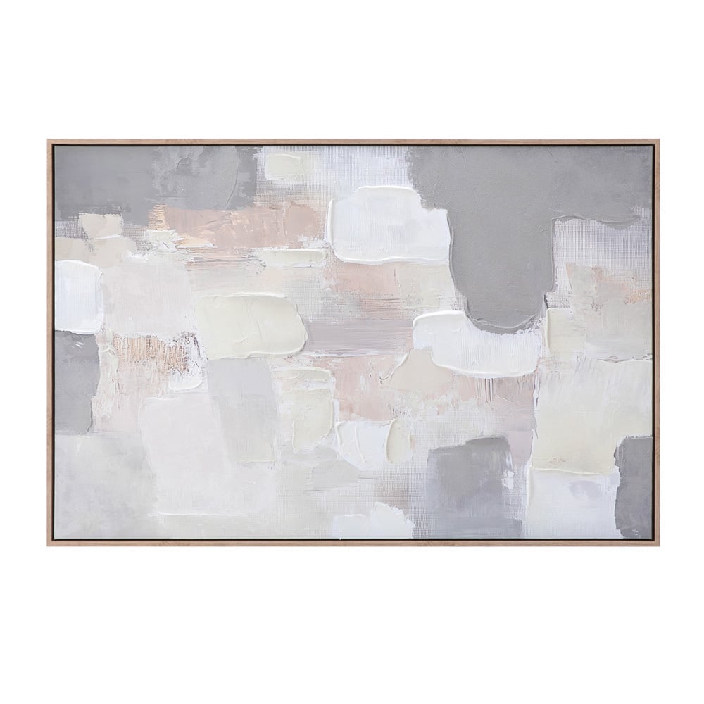 Muted Forms Framed Canvas Wall Art