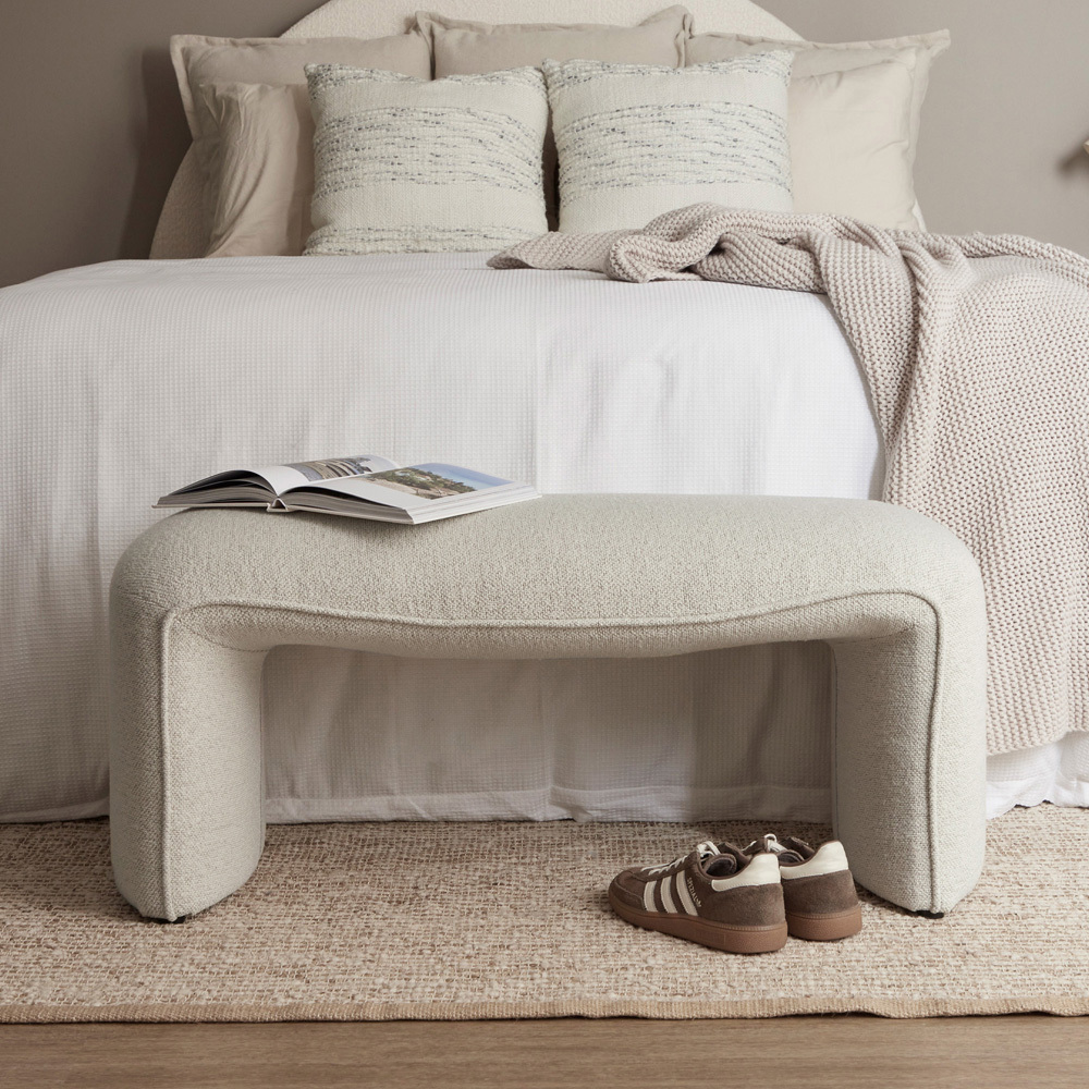 Natural Sylus Ottoman Bench