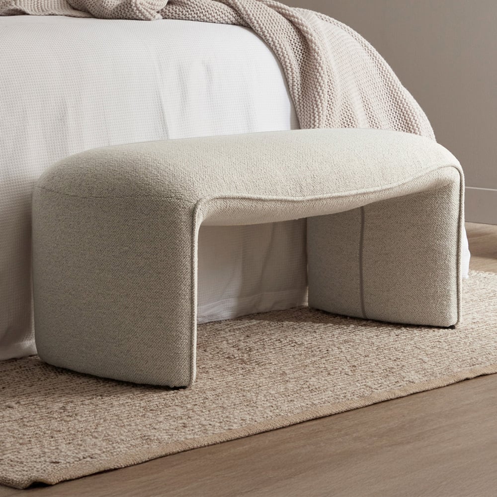 Natural Sylus Ottoman Bench