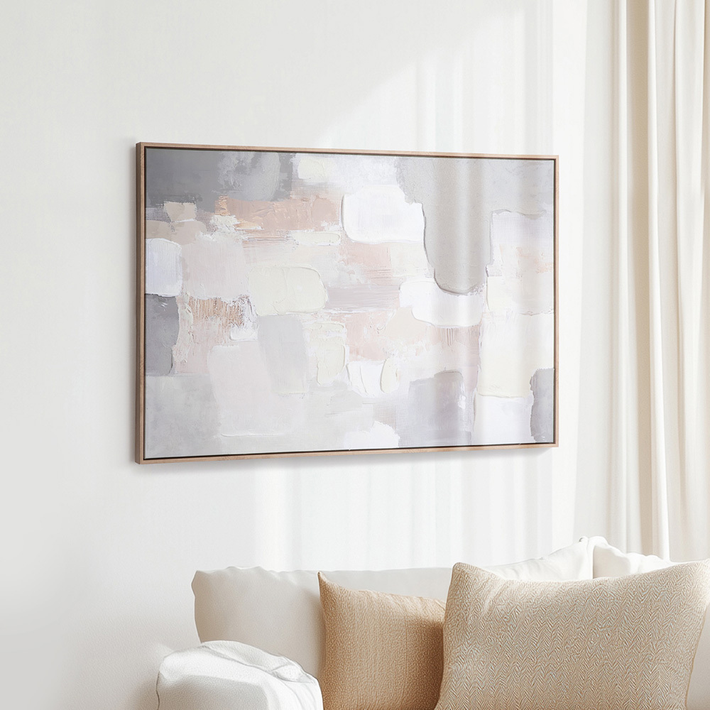 Muted Forms Framed Canvas Wall Art