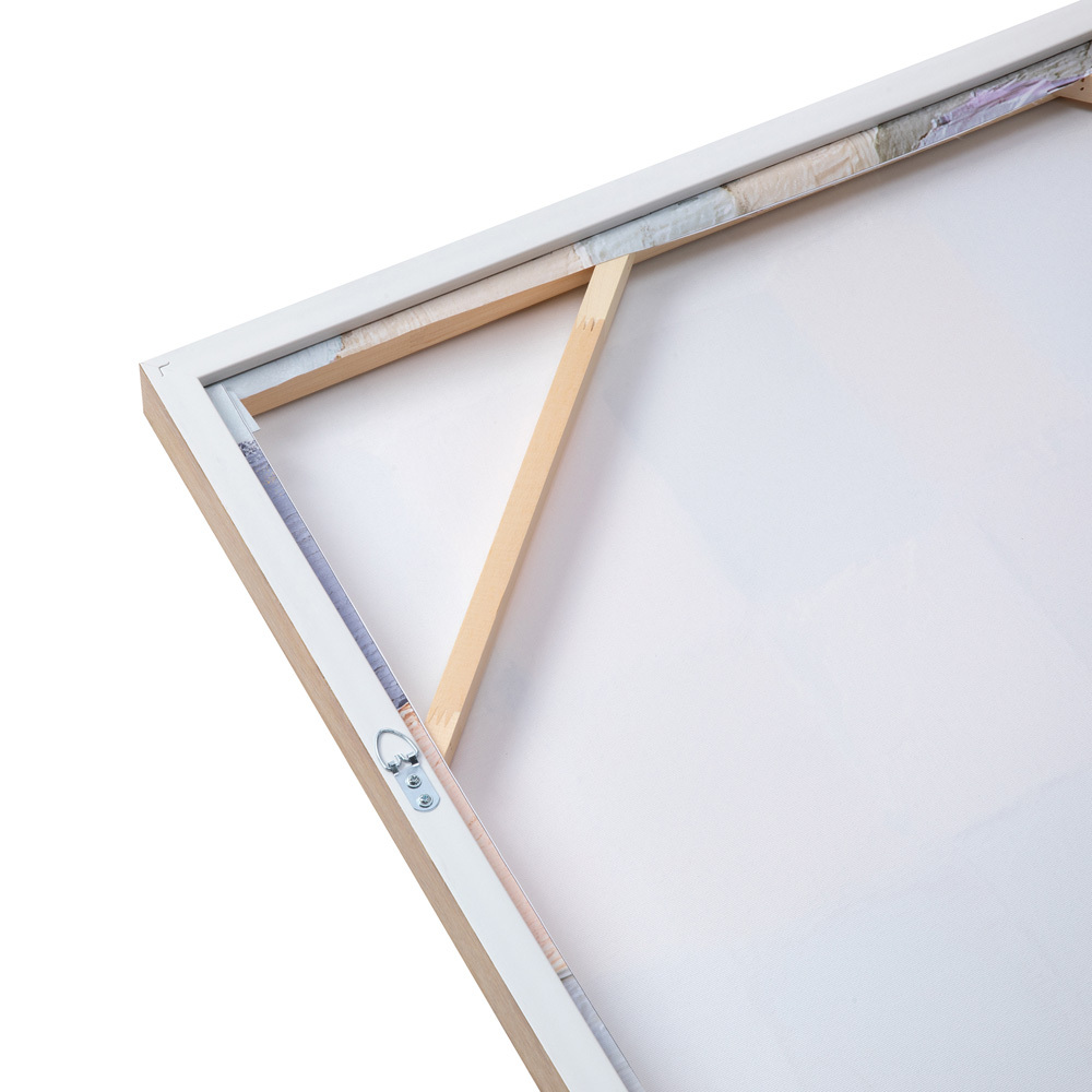 Pastel Blocks Framed Canvas Wall Art