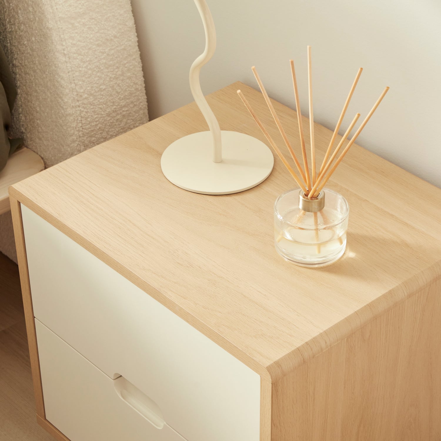 Brooks 2 Drawer Bedside Table