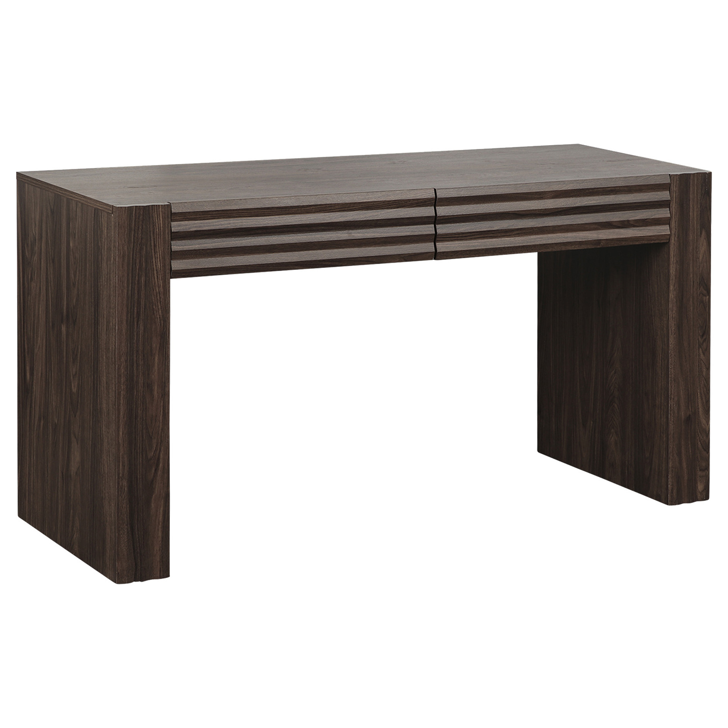 Walnut Linden 2 Drawer Writing Desk