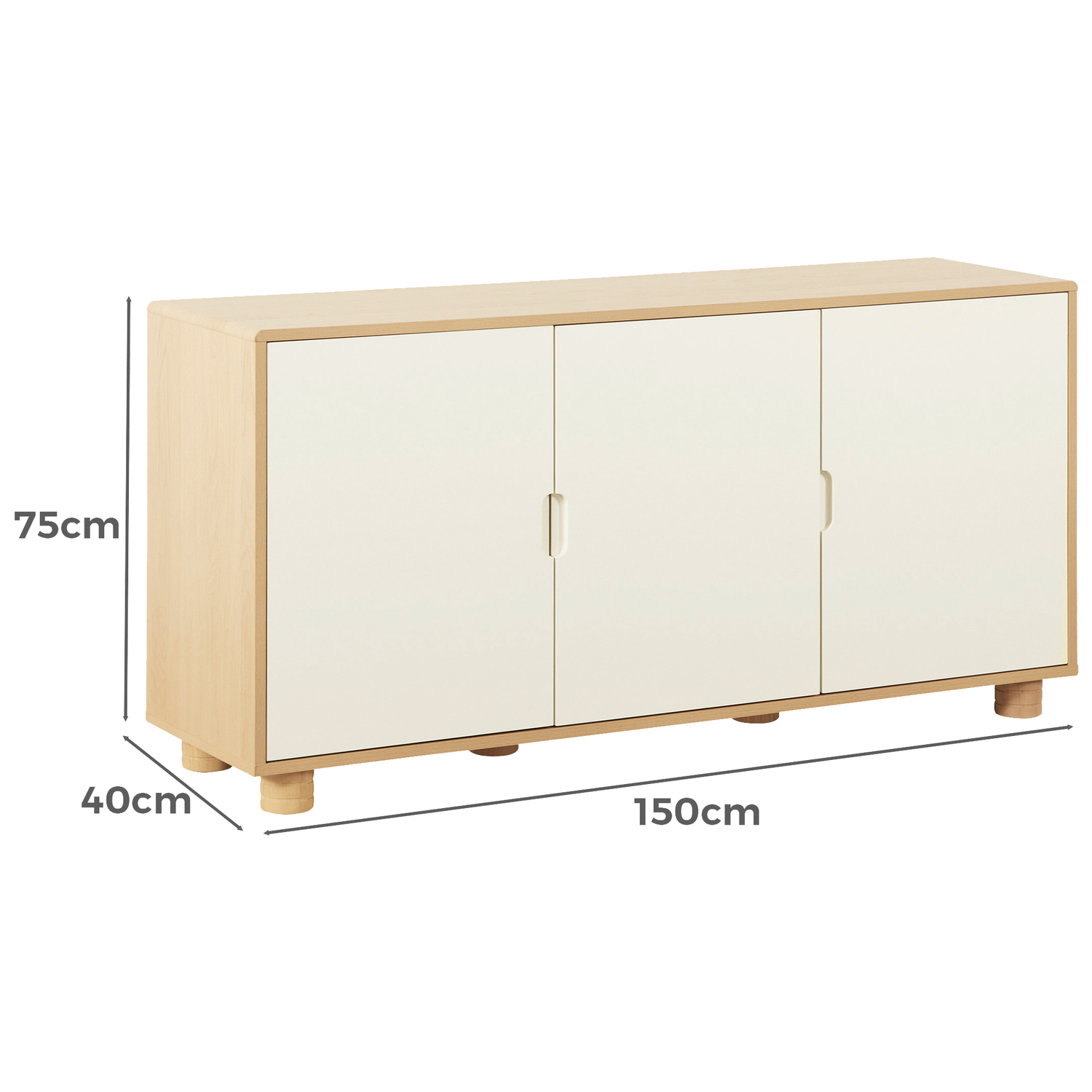 Brooks 3 Door Sideboard Buffet