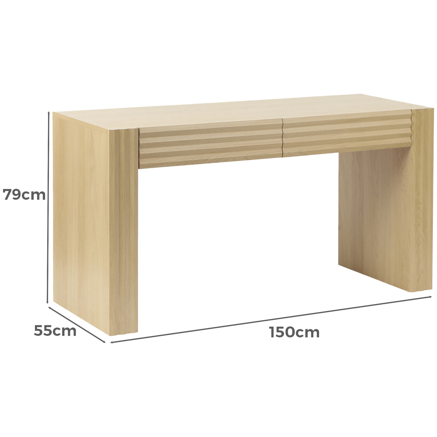 Linden 2 Drawer Study Desk
