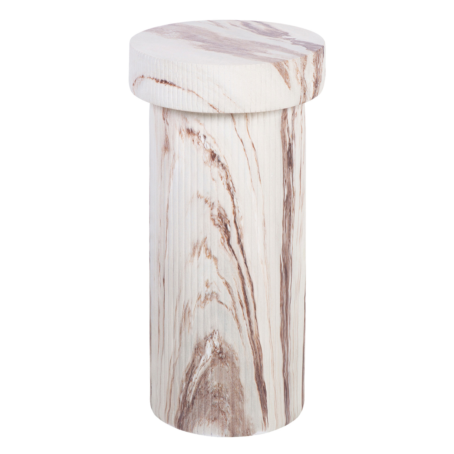 Mandy Marble-Look Side Table