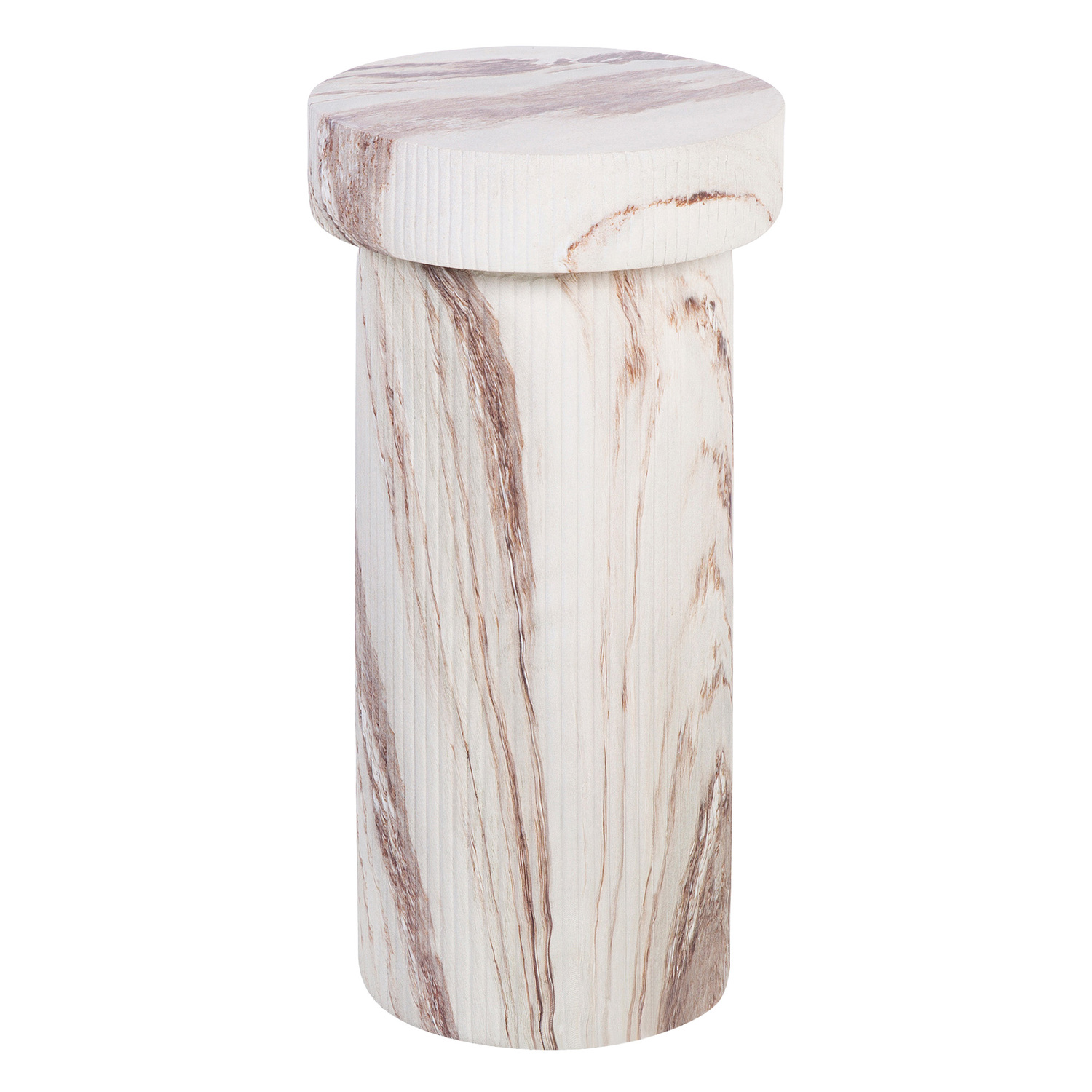 Mandy Marble-Look Side Table