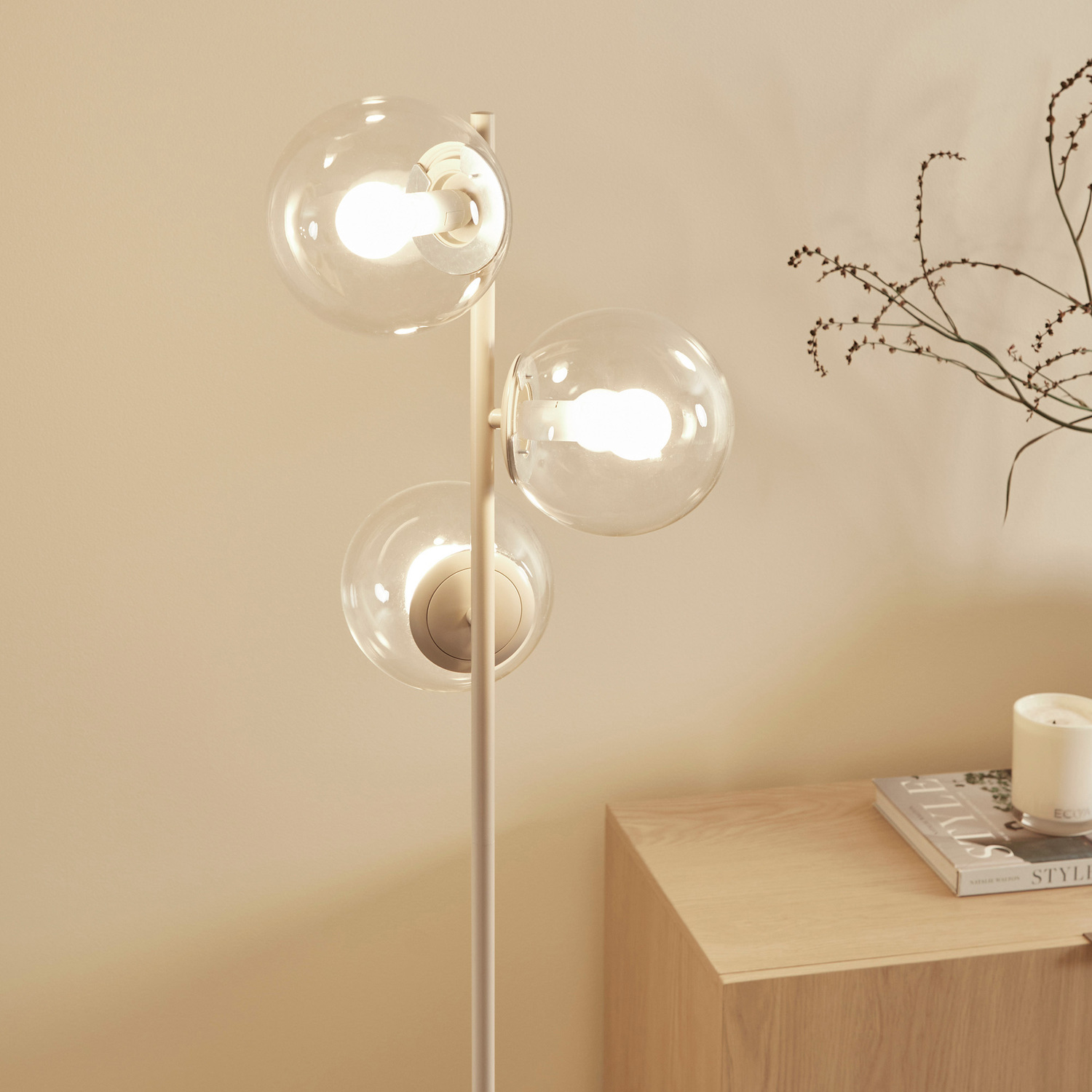 Myca Cement Floor Lamp