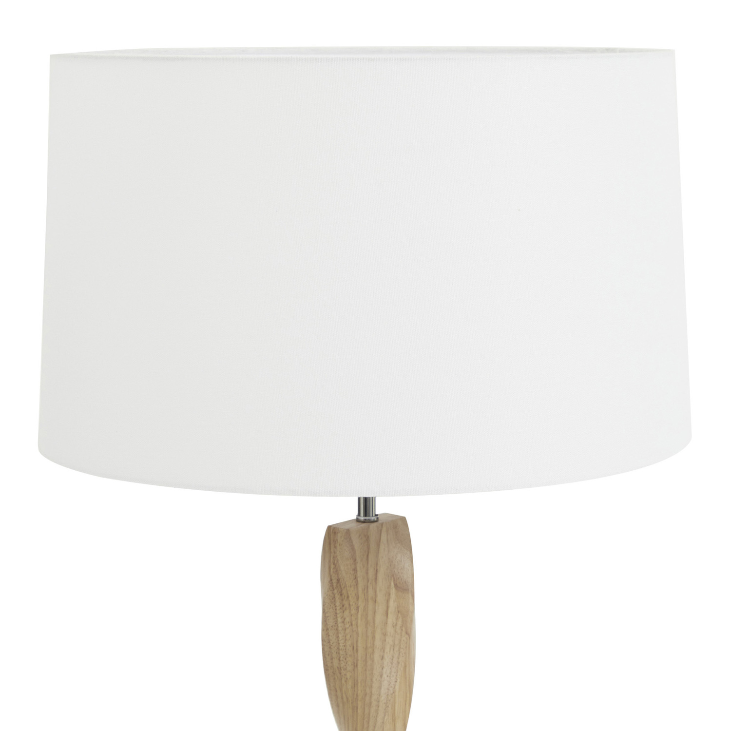 Hailey Rubberwood Floor Lamp