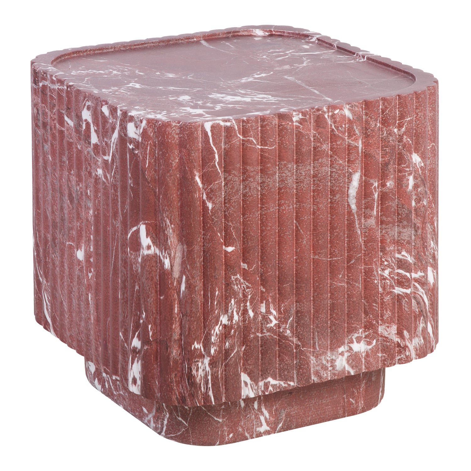 Seraphina Marble-Look Side Table