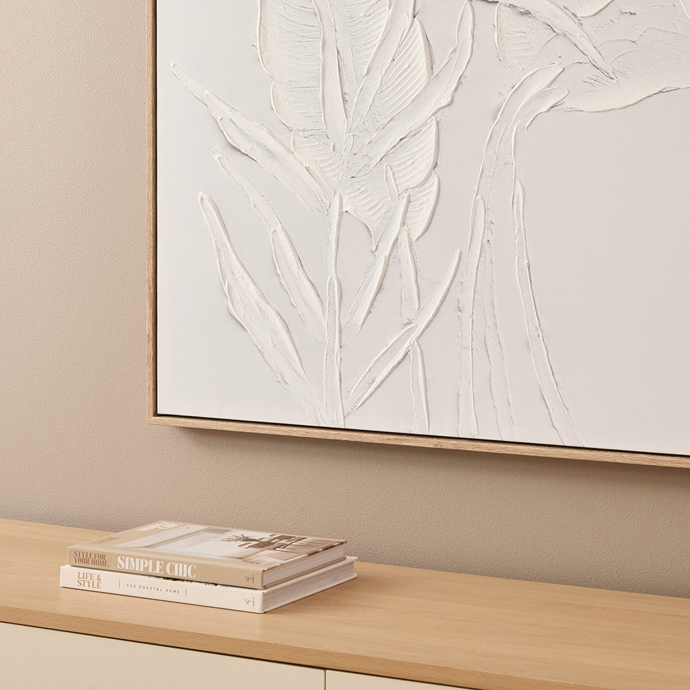 Abstract Botanical Framed Canvas Wall Art