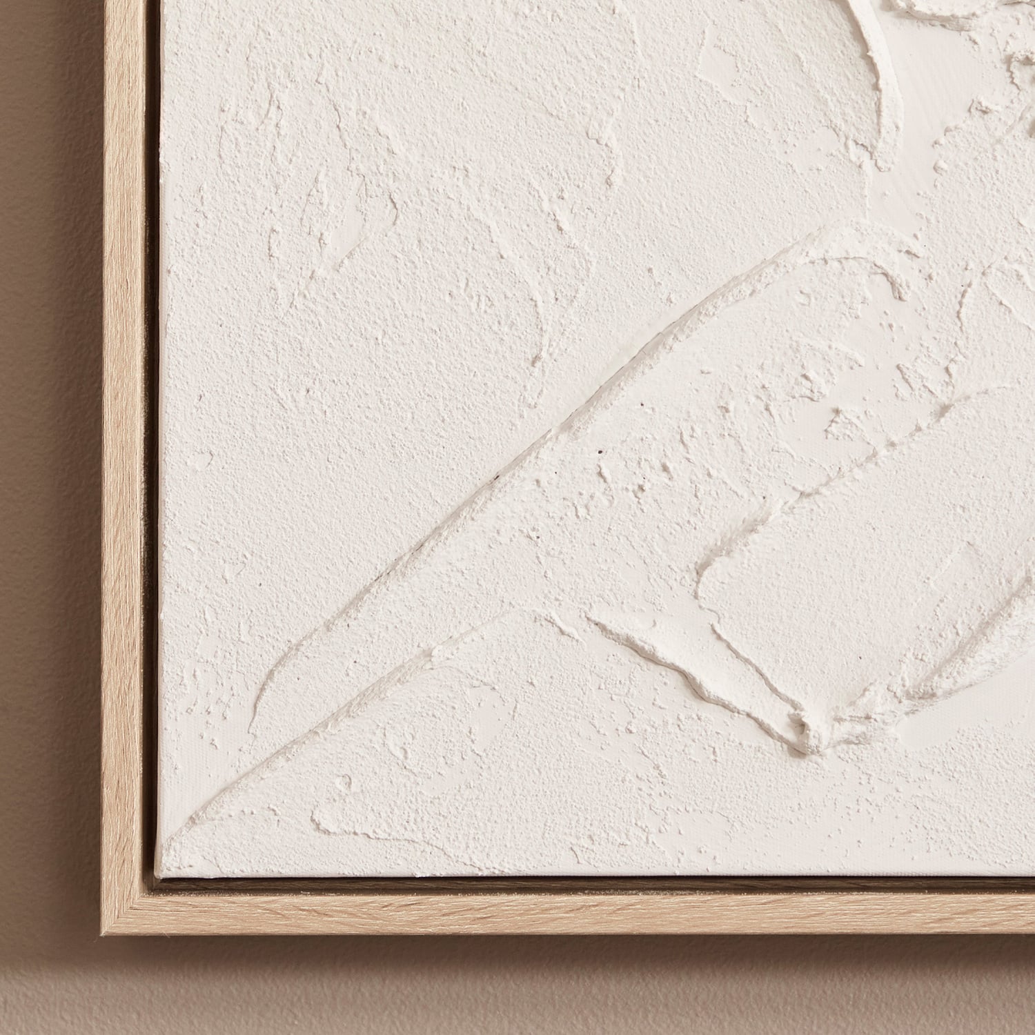 Field in White Wall Framed Canvas Wall Art