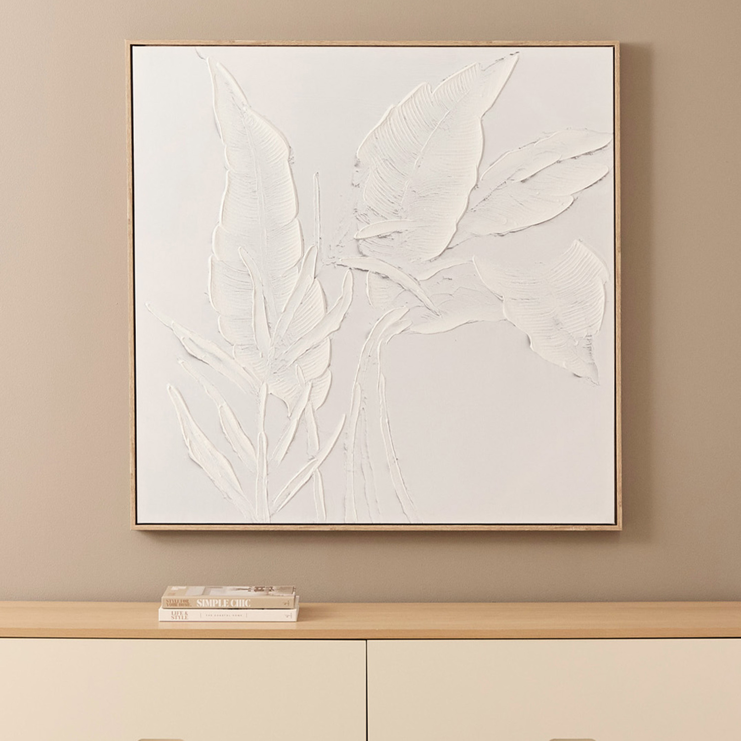 Abstract Botanical Framed Canvas Wall Art