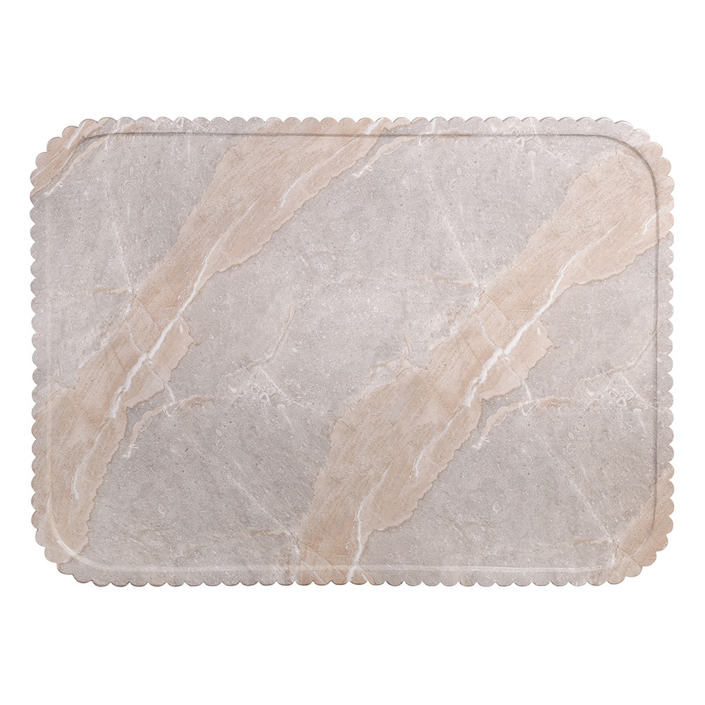 Sylvia Rectangular Travertine-Look Coffee Table
