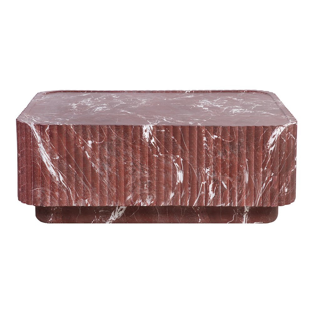 Seraphina Rectangular Marble-Look Coffee Table