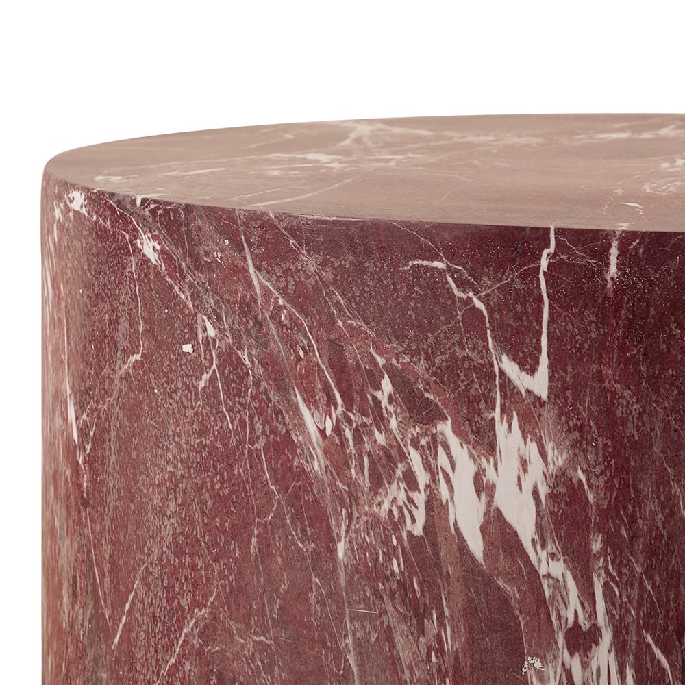 Issa Round Marble-Look Coffee Table