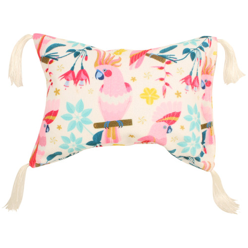 Rose Cockatoo Inflatable Beach Pillow