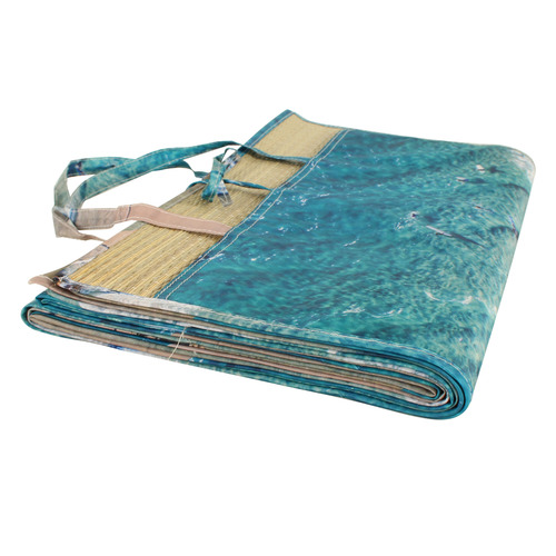 Good Vibes Byron Straw Beach Mat Temple & ster