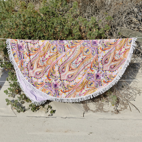 Nomad Paisley Round Beach Towel