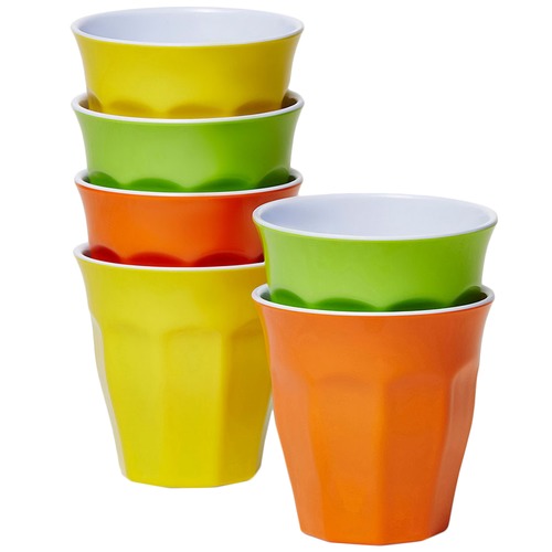 Meloware 6 Piece Citrus Classic Melamine Tumbler Set | Temple & Webster