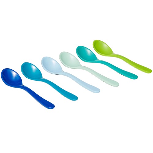 Meloware 6 Piece Clovelly Premium Melamine Gelato Spoon Set | Temple ...