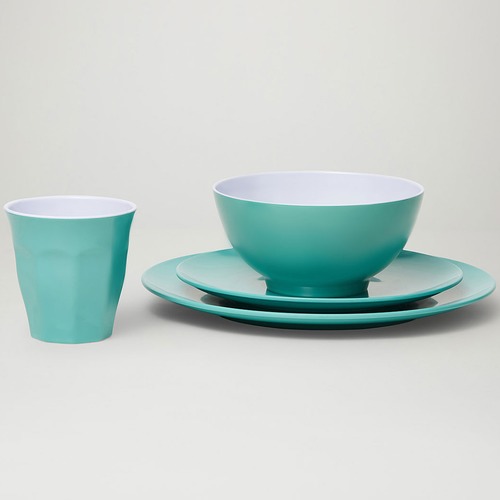 Green Classic Melamine Dinner Set