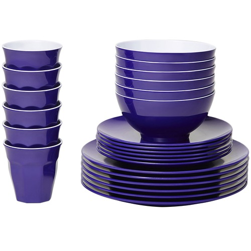Violet Classic Melamine Dinner Set